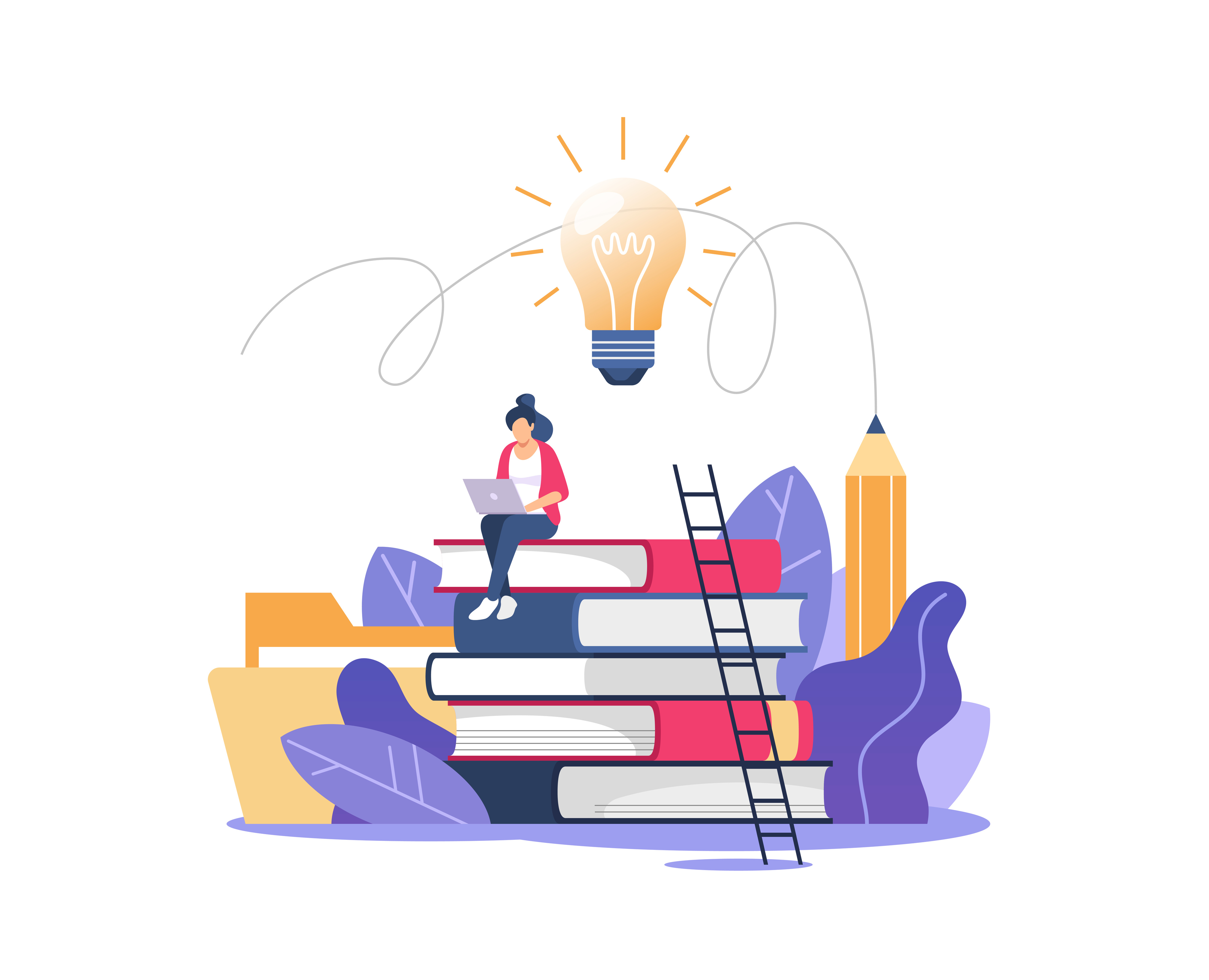 A person gaining knowledge
